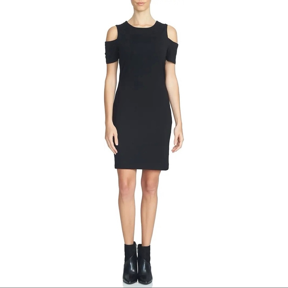 1.State NWT Black Cold Shoulder Body-Con Dress